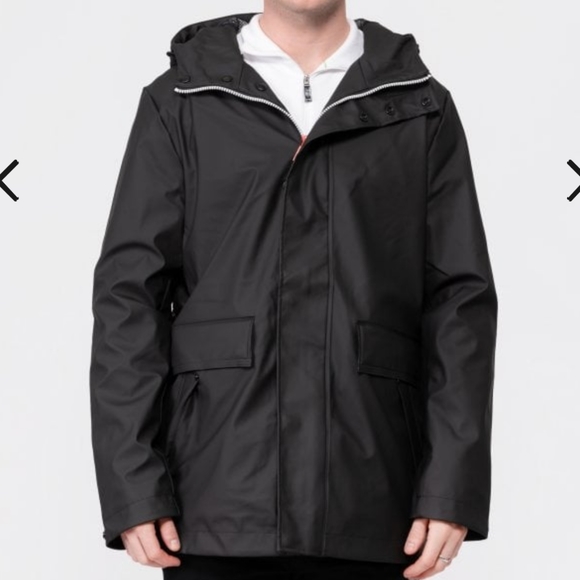 HUNTER NEW Men's Original Rain Jacket Hunter Black - Picture 2 of 12